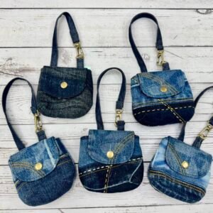 迷你丹寧零錢掛包