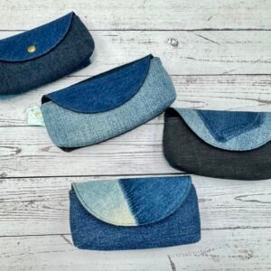 丹寧翻蓋眼鏡盒