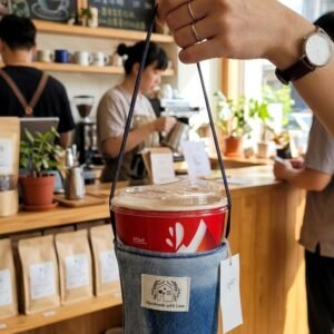 丹寧環保杯套